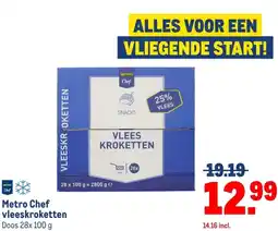 Makro Metro Chef vleeskroketten aanbieding