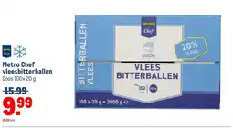 Makro Metro Chef vleesbitterballen aanbieding