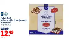 Makro Metro Chef ambachtelijke draadjesvlees- bitterballen aanbieding