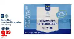 Makro Metro Chef rundvleesbitterballen aanbieding