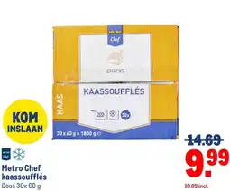 Makro Metro Chef kaassoufflés aanbieding