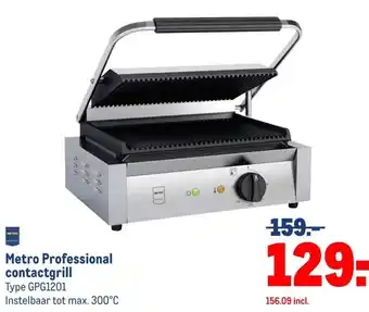 Makro Metro Professional contactgrill aanbieding
