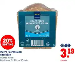Makro Metro Professional snackbak aanbieding