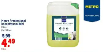 Makro Metro Professional handafwasmiddel aanbieding
