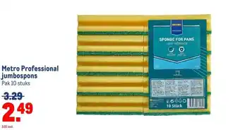 Makro Metro Professional jumbospons aanbieding
