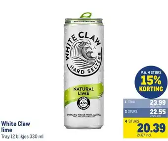 Makro White Claw lime aanbieding