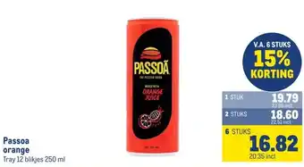 Makro Passoa orange aanbieding