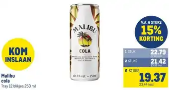 Makro Malibu cola aanbieding