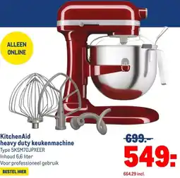 Makro KitchenAid heavy duty keukenmachine aanbieding