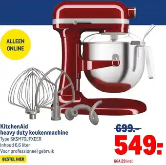 Makro KitchenAid heavy duty keukenmachine aanbieding