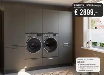 Keukendepot BIJKEUKEN LINCOLN Vulkaangrijs aanbieding