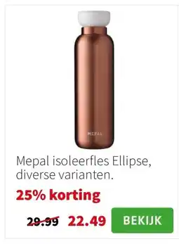 Intratuin Mepal isoleerfles Ellipse aanbieding