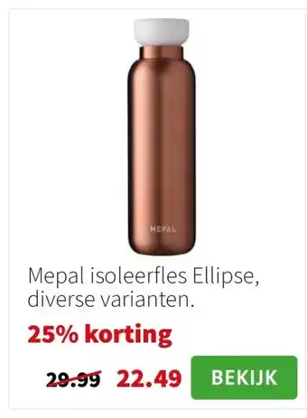 Intratuin Mepal isoleerfles Ellipse aanbieding
