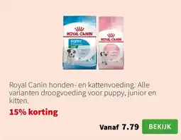 Intratuin Royal Canin honden en kattenvoeding aanbieding