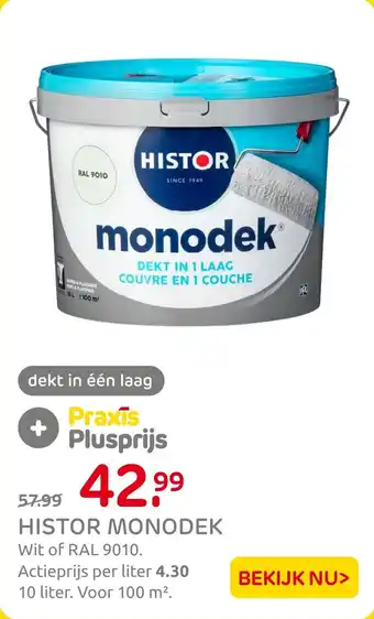 Praxis Histor monodek aanbieding