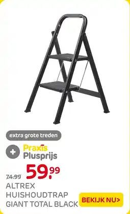 Praxis Altrex huishoudtrap giant total black aanbieding