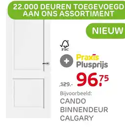 Praxis Cando binnendeur calgary aanbieding