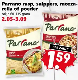 CoopCompact Parrano rasp, snippers, mozza- rella of poeder aanbieding