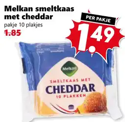 CoopCompact Melkan smeltkaas met cheddar aanbieding