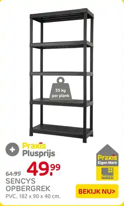 Praxis Sencys opbergrek aanbieding