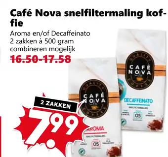 CoopCompact Café Nova snelfiltermaling kof fie aanbieding