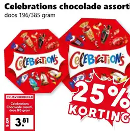 CoopCompact Celebrations chocolade assorti aanbieding