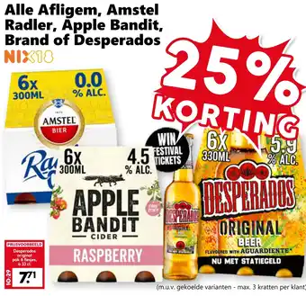 CoopCompact Alle Afligem, Amstel Radler, Apple Bandit, Brand of Desperados aanbieding