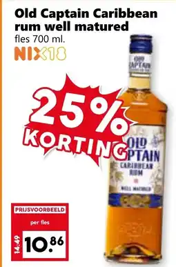 CoopCompact Old Captain Caribbean rum well matured aanbieding