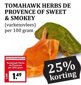 CoopCompact TOMAHAWK HERBS DE PROVENCE OF SWEET & SMOKEY aanbieding