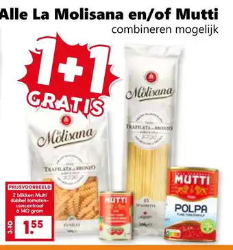 Coop Alle La Molisana en/of Mutti aanbieding