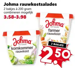 Coop Johma rauwkostsalades aanbieding