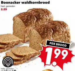 Coop Boonacker waldkornbrood aanbieding