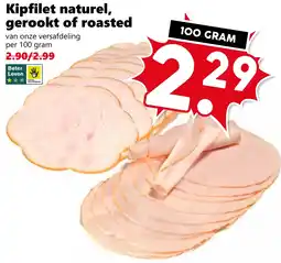 Coop Kipfilet naturel, gerookt of roasted aanbieding