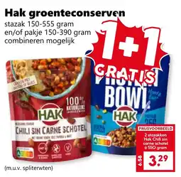 Coop Hak groenteconserven aanbieding