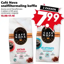 Coop Café Nova snelfiltermaling koffie aanbieding