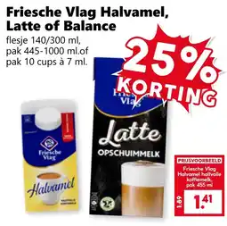 Coop Friesche Vlag Halvamel, Latte of Balance aanbieding