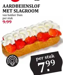 Coop AARDBEIENSLOF MET SLAGROOM aanbieding