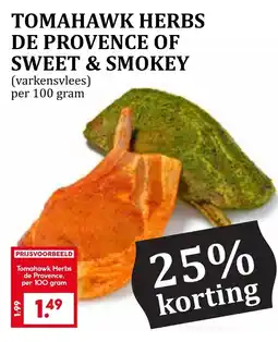 Coop TOMAHAWK HERBS DE PROVENCE OF SWEET & SMOKEY aanbieding
