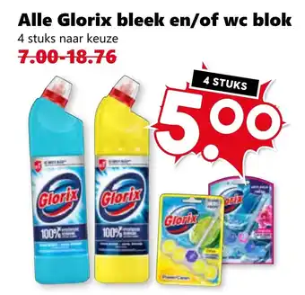 Coop Alle Glorix bleek en/of wc blok aanbieding