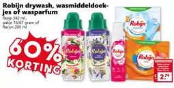 Coop Robijn drywash, wasmiddeldoek ies of wasparfum aanbieding