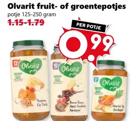 Coop Olvarit fruit- of groentepotjes aanbieding