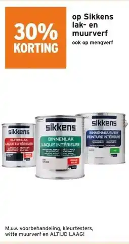 GAMMA Sikkens lak- en muurverf aanbieding