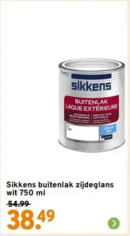 GAMMA Sikkens buitenlak zijdeglans wit 750 ml aanbieding