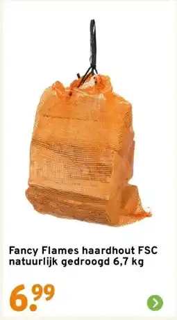 GAMMA Fancy Flames haardhout FSC natuurlijk gedroogd 6,7 kg aanbieding