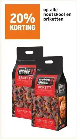 GAMMA houtskool en briketten aanbieding