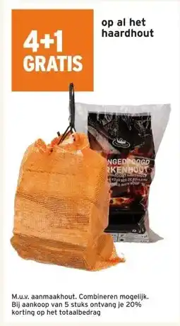 GAMMA al het haardhout aanbieding