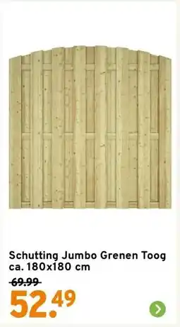 GAMMA Schutting Jumbo Grenen Toog ca. 180x180 cm aanbieding