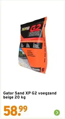 GAMMA Gator Sand XP G2 voegzand beige 20 kg aanbieding