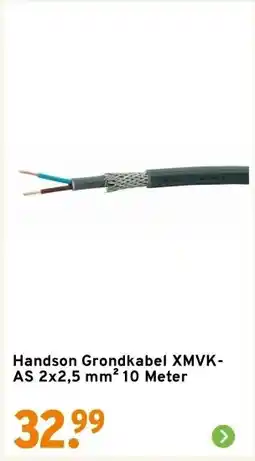 GAMMA Handson Grondkabel XMVK-AS 2x2,5 mm² 10 Meter aanbieding