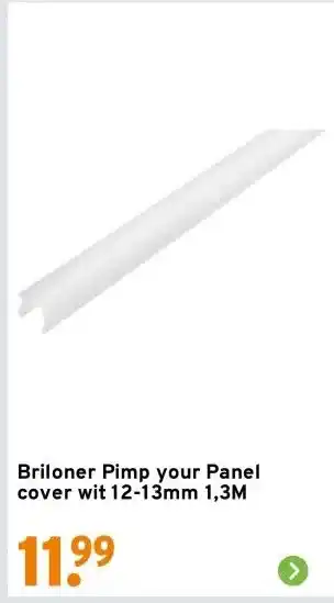 GAMMA Briloner Pimp your Panel cover wit 12-13mm 1,3M aanbieding